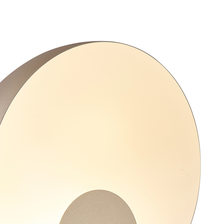 Mantra Oculo Satin Gold Round Led Table Lamp - 3000K