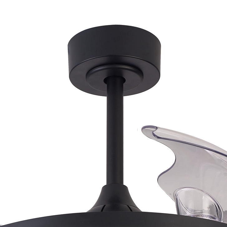 Mantra Rafaga Semi-Flush Black RGB/White Led Ceiling Fan Light Complete With Remote - 3000K - 6500K - RGB