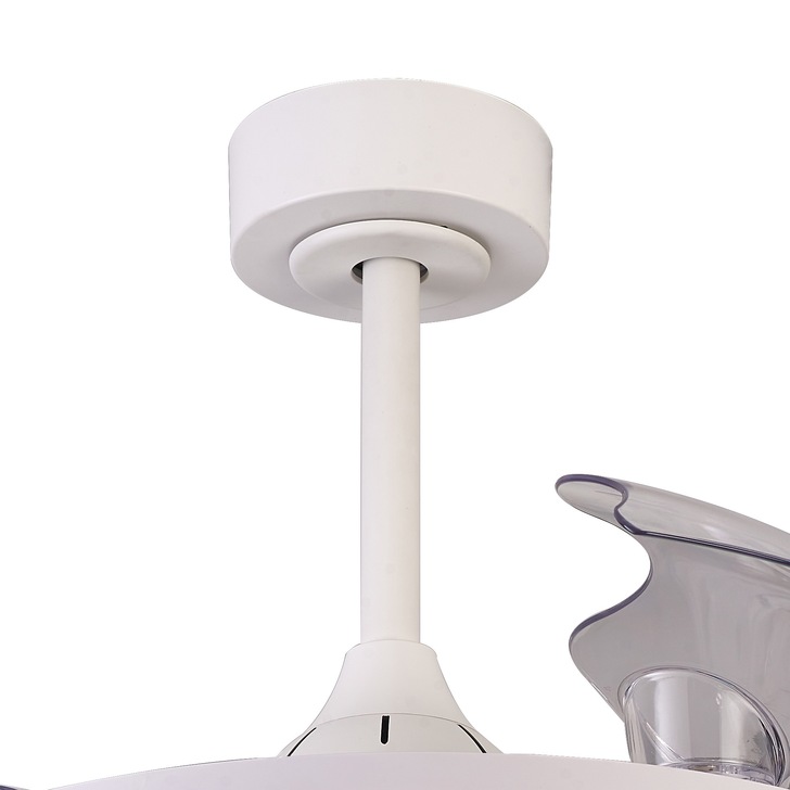 Mantra Rafaga Semi-Flush White RGB/White Led Ceiling Fan Light Complete With Remote - 3000K - 6500K - RGB