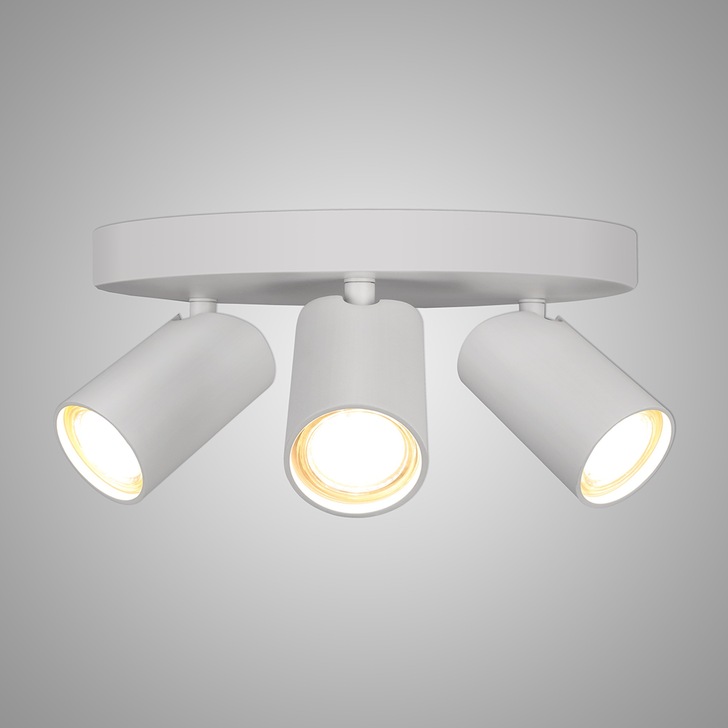 Mantra Sal 3 Light Round Spotlight Matt White