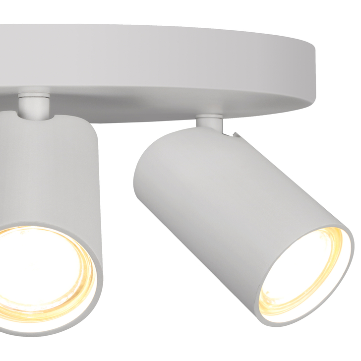 Mantra Sal 3 Light Round Spotlight Matt White