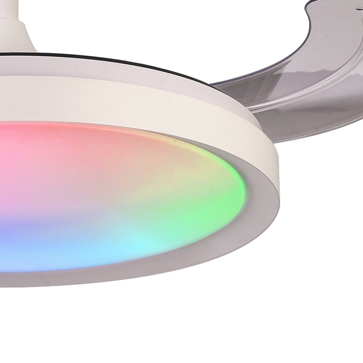 Mantra Siberia Large White Led Ceiling Fan Light Complete With Remote - 3000K - 6500K