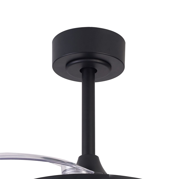 Mantra Siberia Mini Black Led Ceiling Fan Light Complete With Remote - 3000K - 6500K