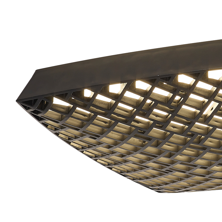 Mantra Small Black Urban Flush Grid Adjustable Led Ceiling Light Complete With Remote - M7887 - 27000-5000K Tuneable