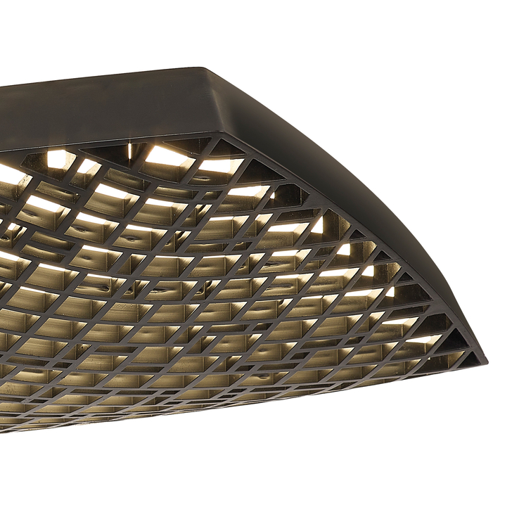 Mantra Small Black Urban Flush Grid Adjustable Led Ceiling Light Complete With Remote - M7887 - 27000-5000K Tuneable