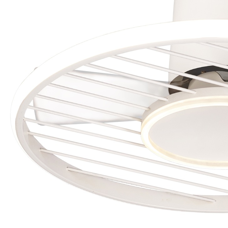 Mantra Soho Fush White Led Ring Ceiling Fan Light Controllable Via Remote Or App - 2700K - 5000K