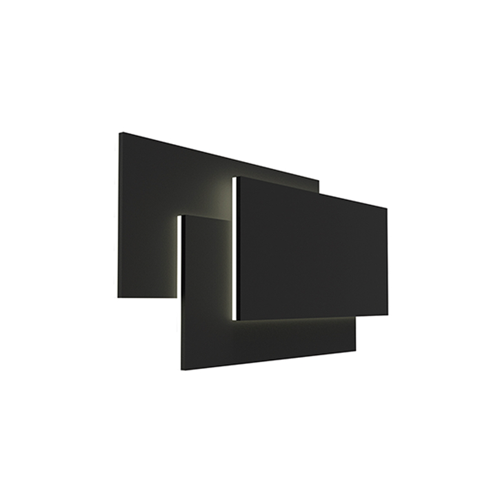 Mantra Tahiti 36W Black XL Trio Rectangle Led Wall Light - 3000K