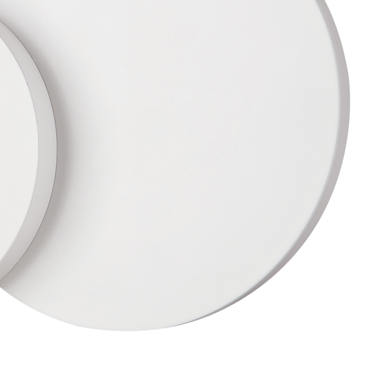 Mantra Tahiti Twin Circle White Flush Led Wall Light - 3000K