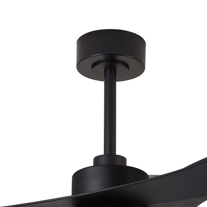 Mantra Thai Semi-Flush Black Led Ceiling Fan Light Complete WIth Remote Control - 2700-5000K