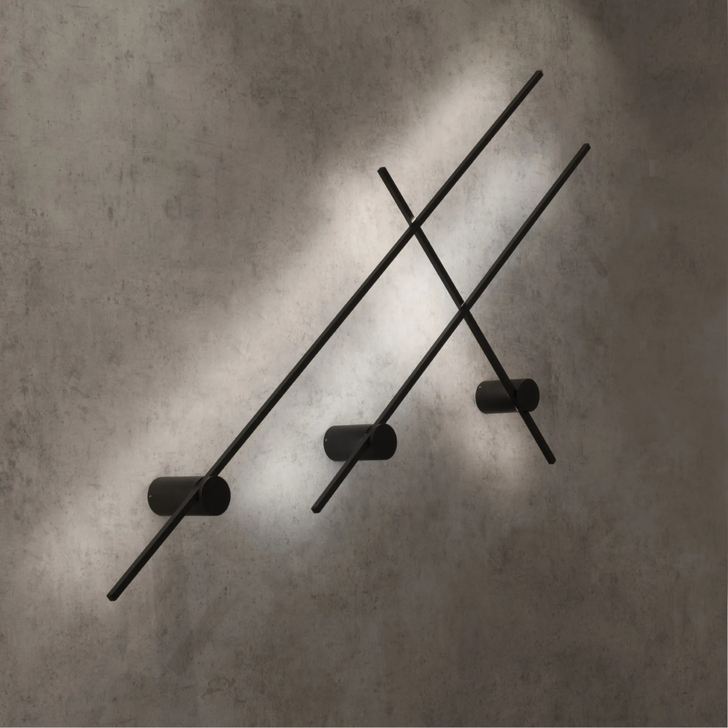 Mantra Tobago Black Slim LED Linear Wall Light - 60cm