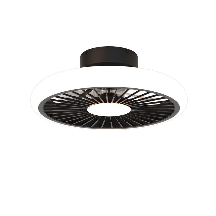 Mantra Turbo Modern Led Ceiling Fan Light Black With Remote Control