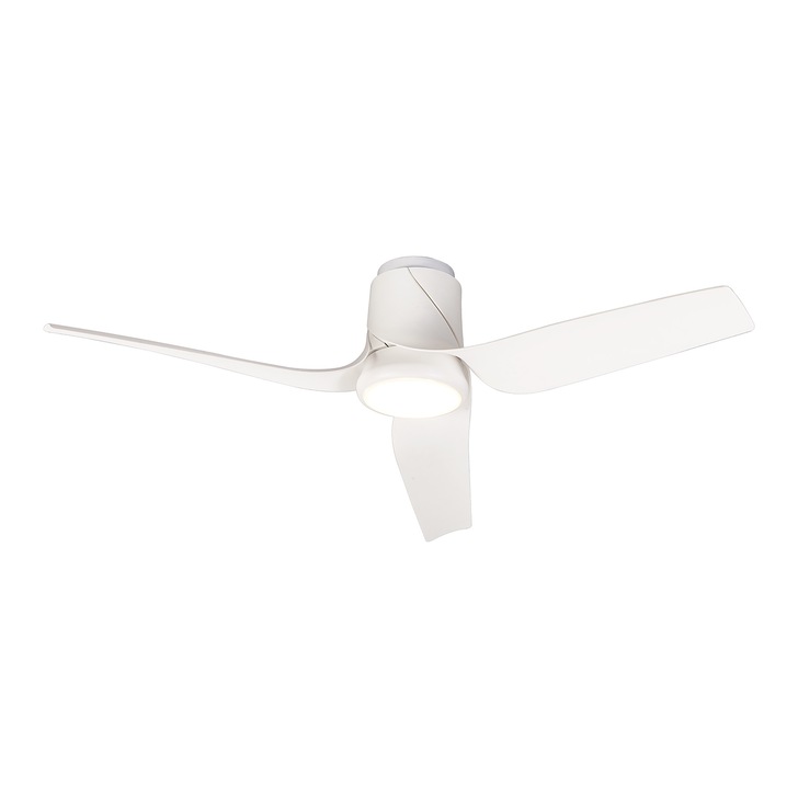 Mantra Ushuaia White Flush Led Ceikling Fan Light Complete With Remote - 2700K - 5000K