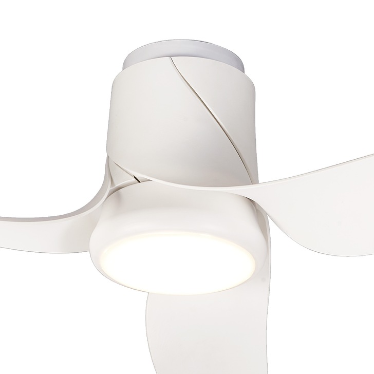 Mantra Ushuaia White Flush Led Ceikling Fan Light Complete With Remote - 2700K - 5000K