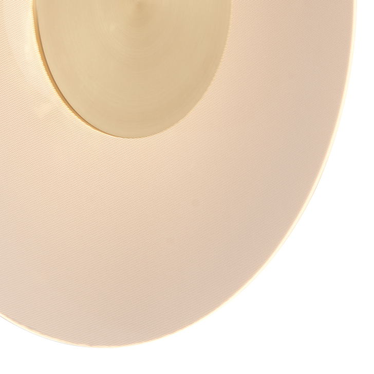 Mantra Venus Large Gold Round Led Wall Light - 3000K