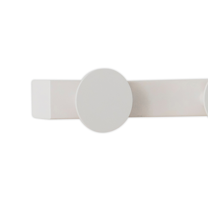 Mantra Venus White Led Coat Rack Wall Light - 3000K