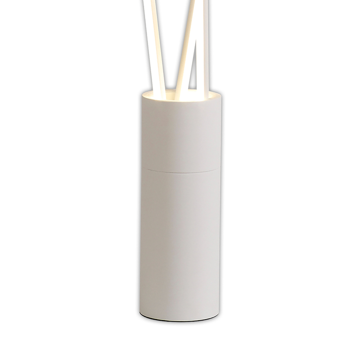 Mantra Vertical White Slim 3 Light Led Dimmable Floor Lamp - 3000K