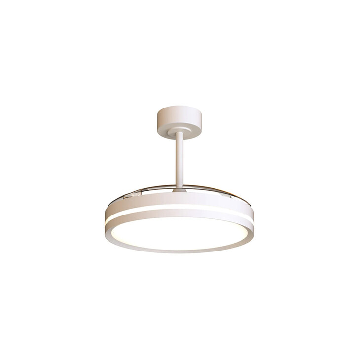 Mantra Villena S White Semi-Flush Led Ceiling Fan Light With Remote - 3000-5000K