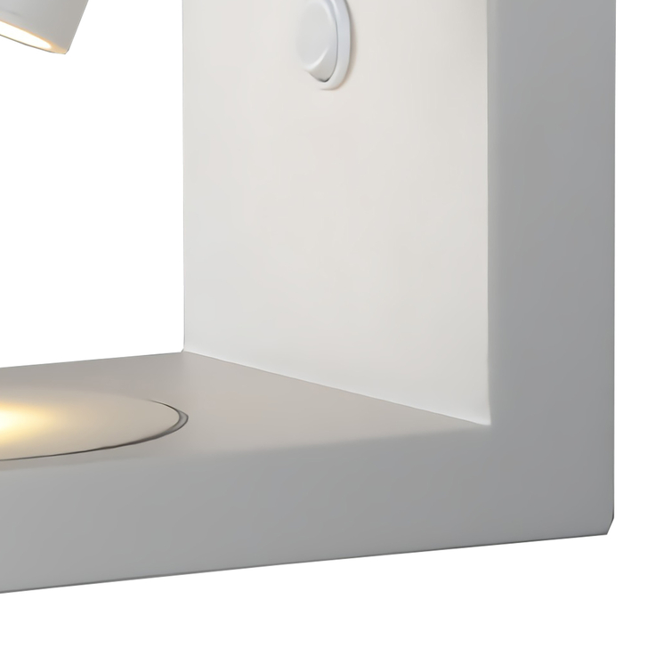 Mantra Zanzibar White Led Reader Wall Light Complete With Induction Charger - 3000K