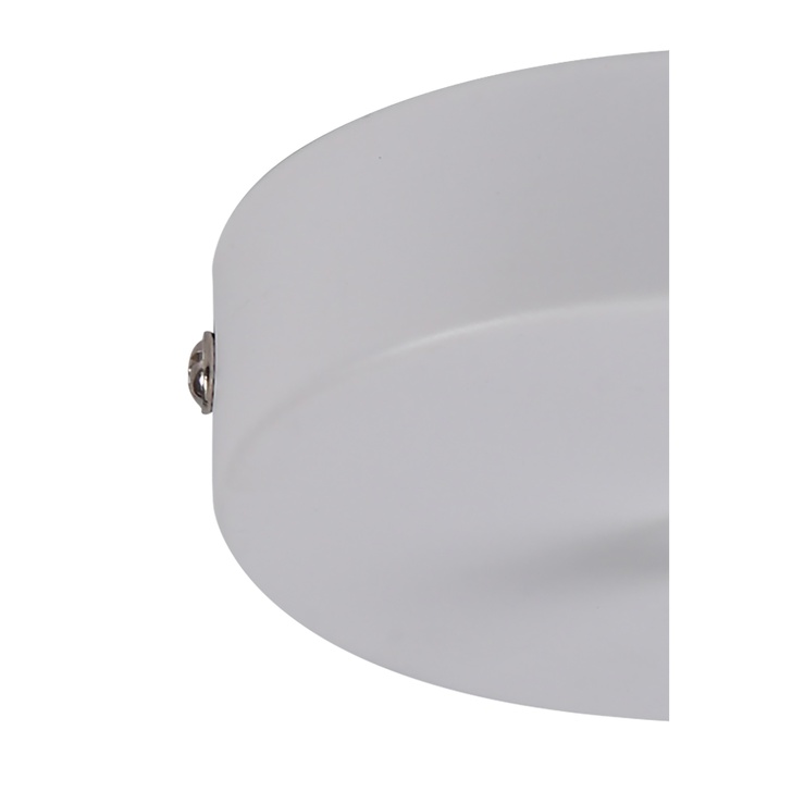 Matt White Ceiling Rose With Cable Clamp