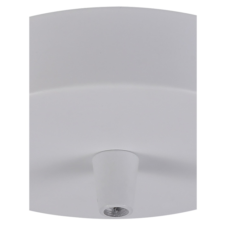 Matt White Ceiling Rose With Cable Clamp