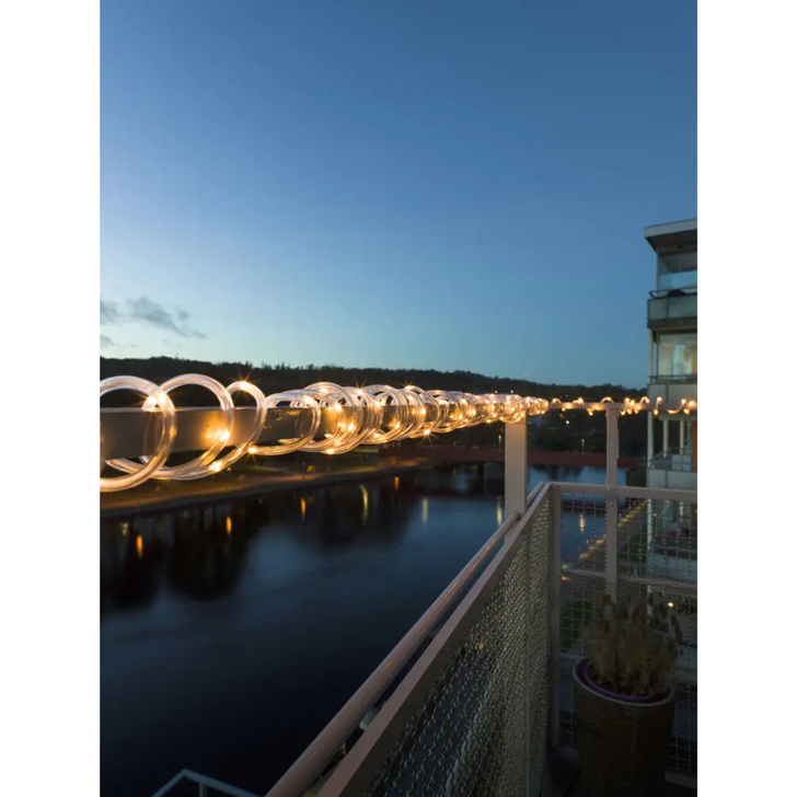 Mini Ropelight, 260 Amber Led, 20m, IP20 Transformer