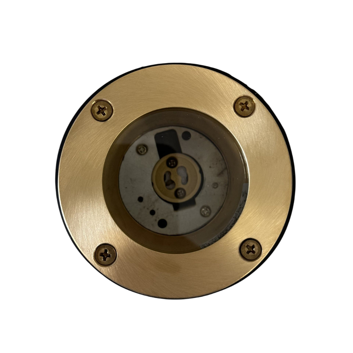 Navigator Bertha Raw Brass Recessed Ground Light - IP67, Solid Brass, Coastal