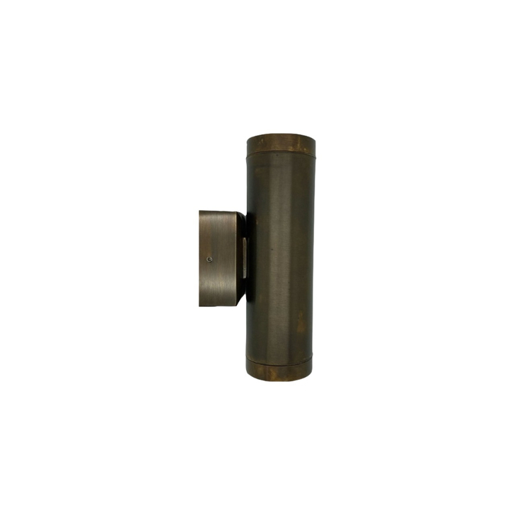 Navigator Pharos Antique Brass Up And Down Exterior Wall Light - IP64, Solid Brass, Coastal