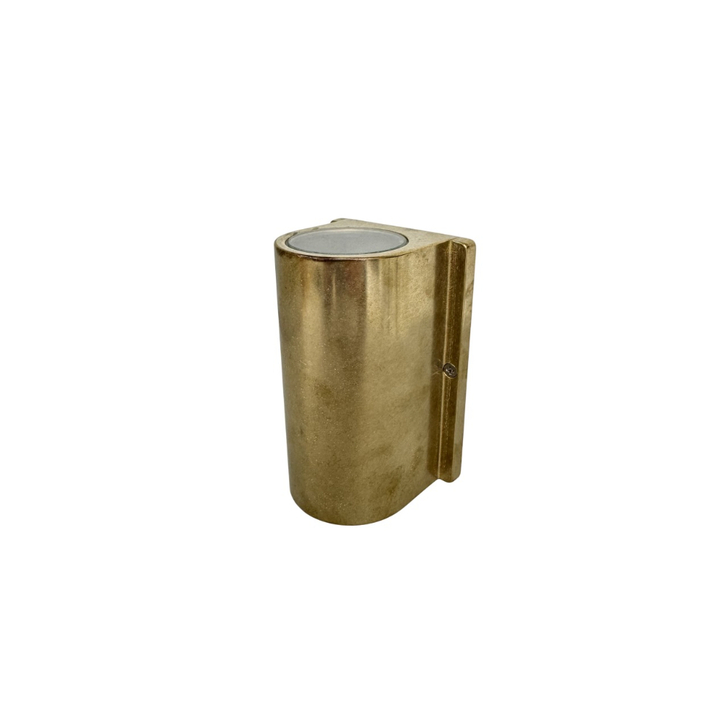 Navigator Pharos Compact Raw Brass Up And Down Exterior Wall Light - IP44, Solid Brass, Coastal