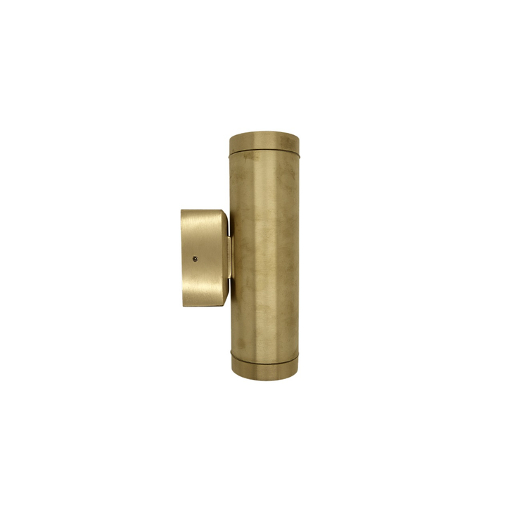 Navigator Pharos Raw Brass Up And Down Exterior Wall Light - IP64, Solid Brass, Coastal