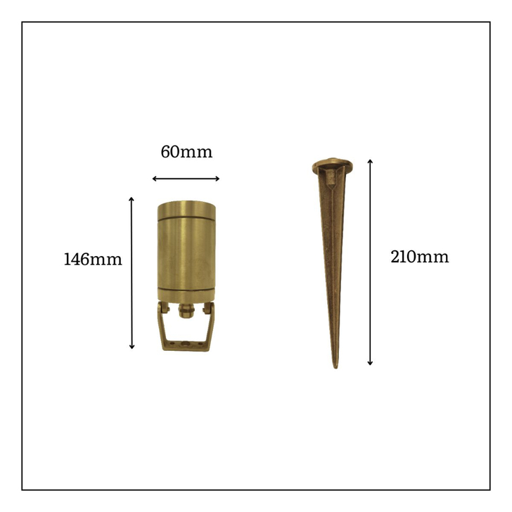 Navigator Satin Nickel Marlinspike Adjustable Spike Spot Light - IP64, Solid Brass, Coastal