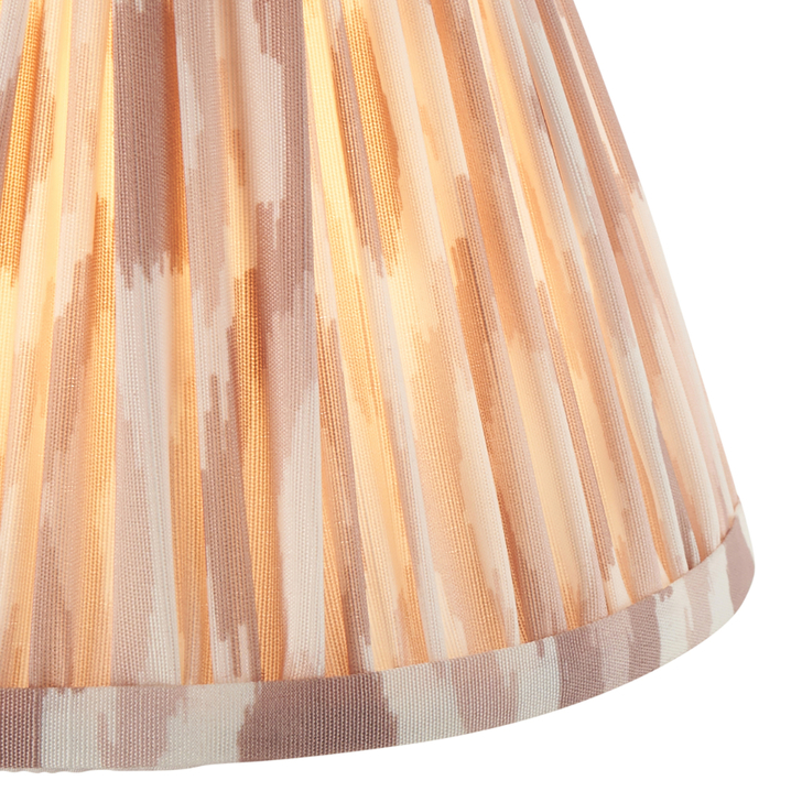 Neutral Ikat Fabric 16cm Shade - Golf/Candle Clip