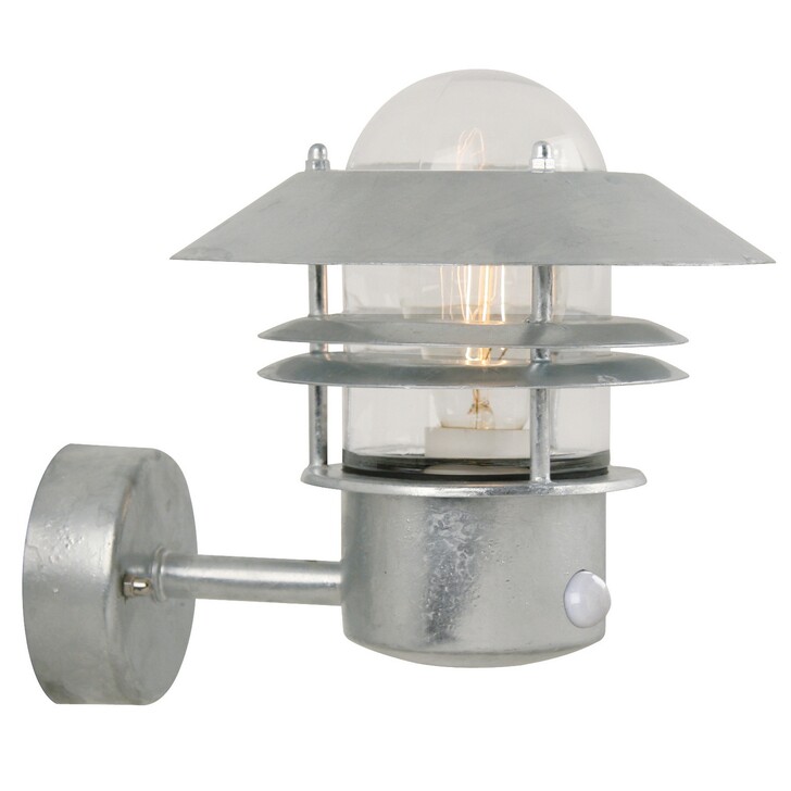 Nordlux Blokhus Up Sensor Wall Light Galvanized