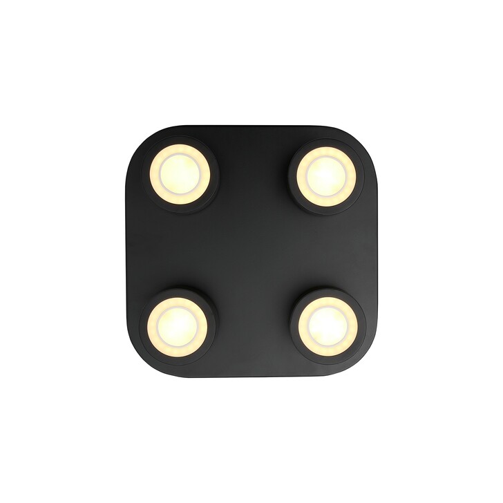 Nordlux Clyde 4-Spot Ceiling Light Black