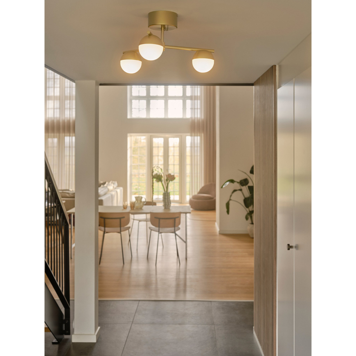 Nordlux Contina Ceiling Light Brushed Brass