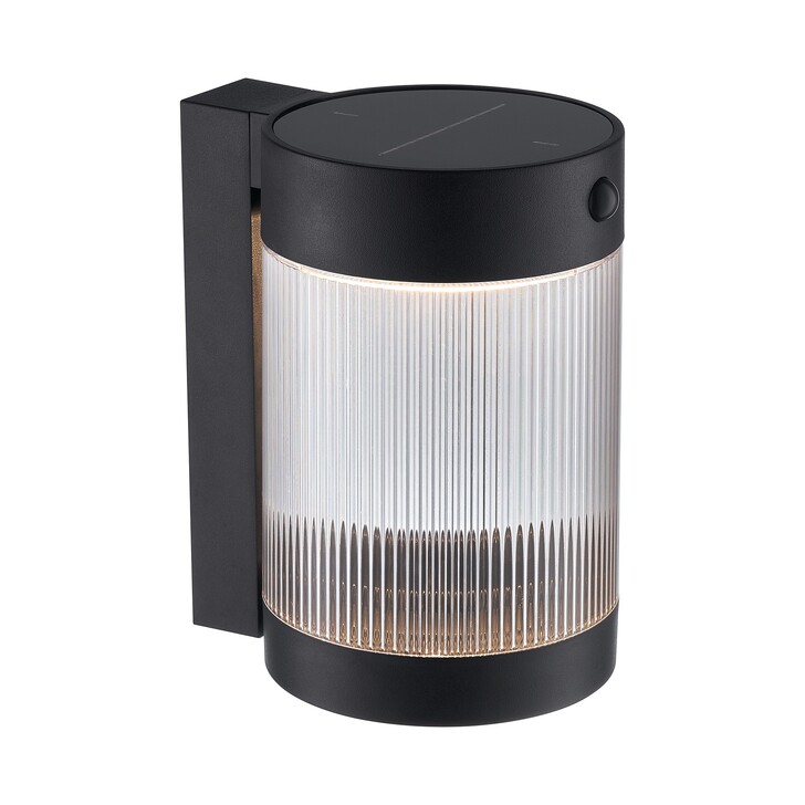 Nordlux Coupar Solar Wall Light Black