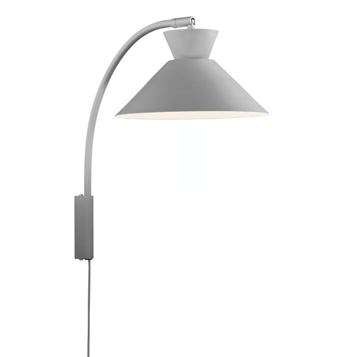 Nordlux Dial Grey Adjustable Metal Plug In Wall Light