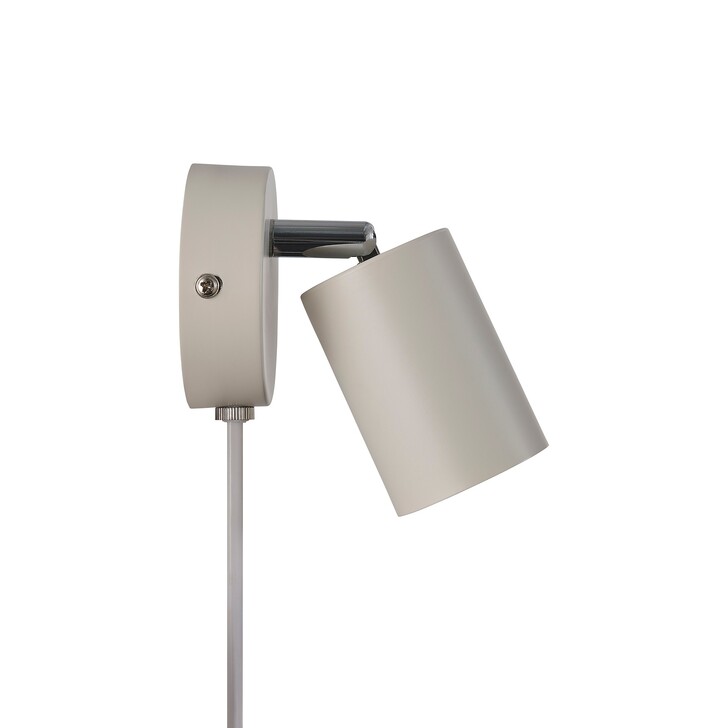 Nordlux Explore Beige Adjustable Plug In Wall Light