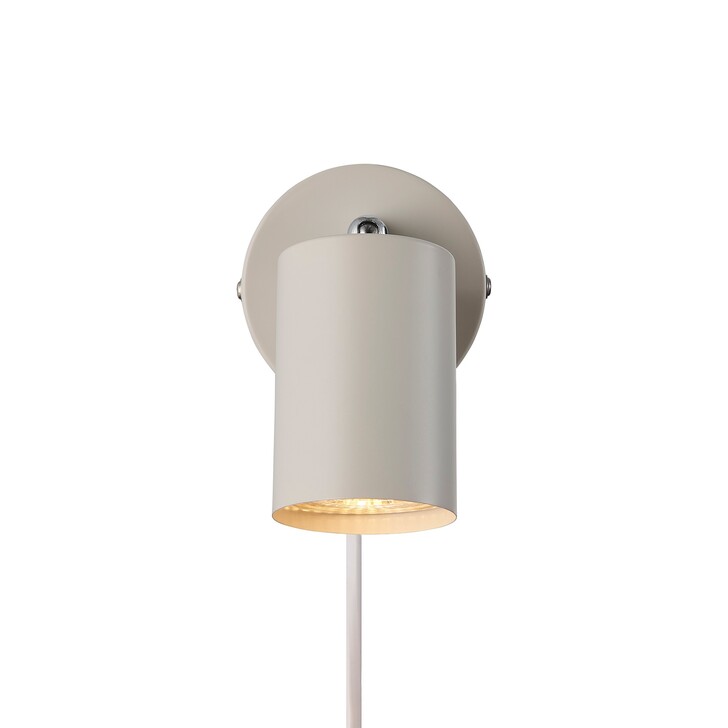Nordlux Explore Beige Adjustable Plug In Wall Light