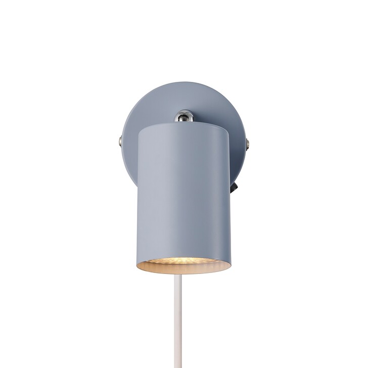 Nordlux Explore Light Blue Adjustable Plug In Wall Light