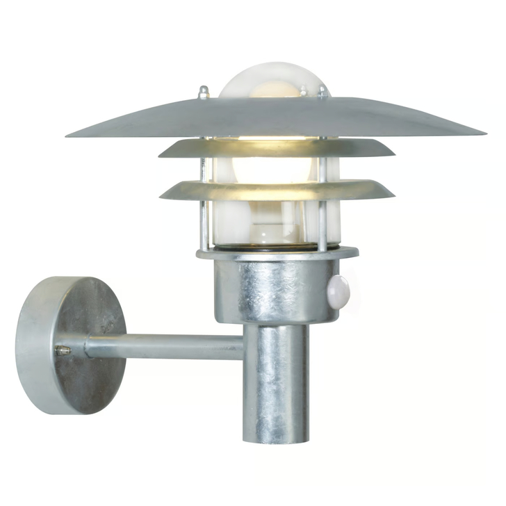 Nordlux Lønstrup 32 Sensor Wall Light Galvanized