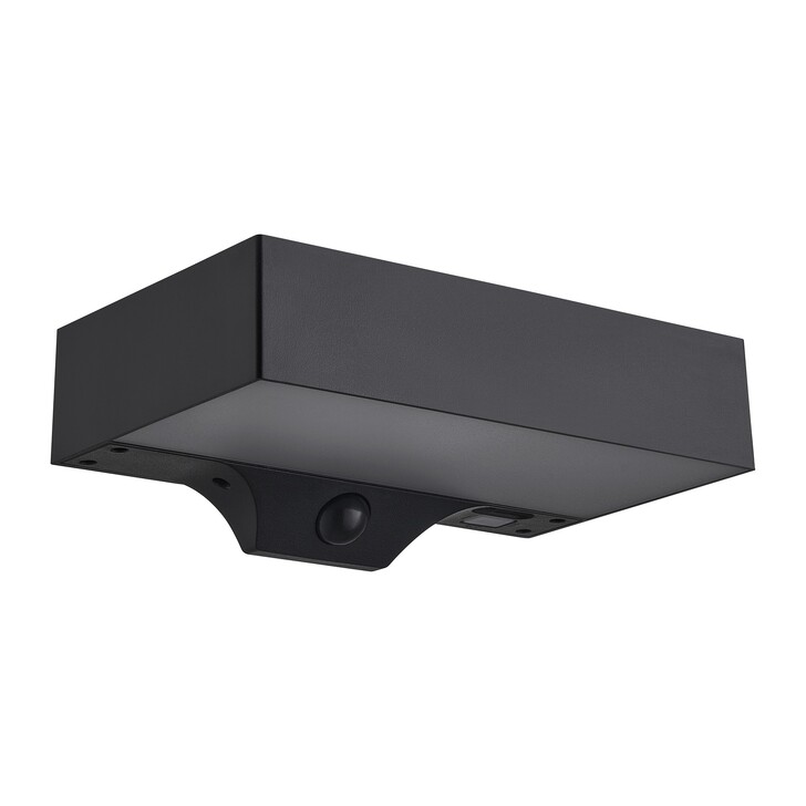 Nordlux Monay Square Solar Wall Light Black