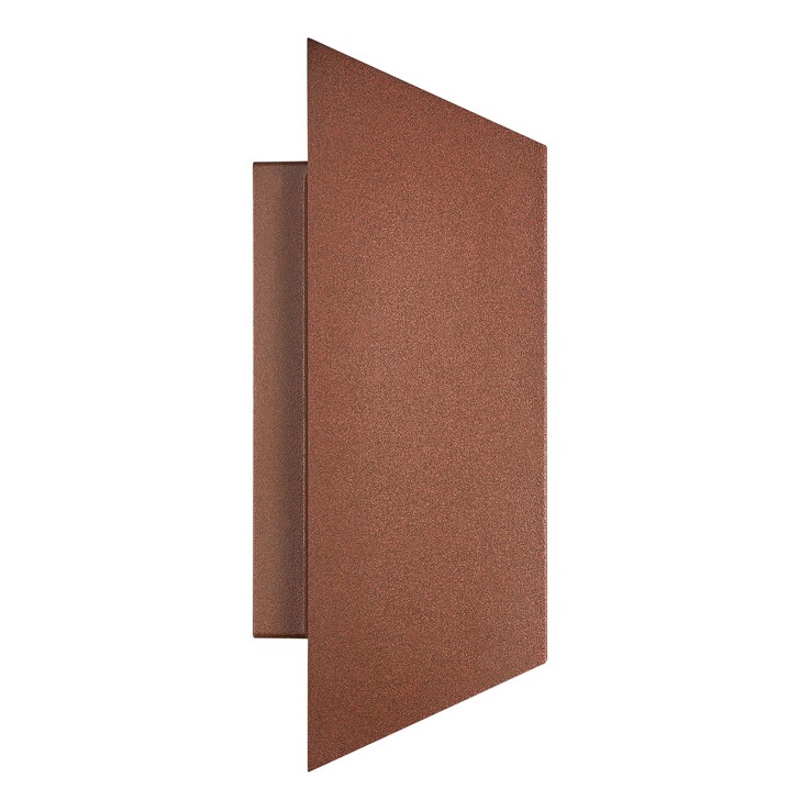 Nordlux Nico Square 22 Wall Light Rusty
