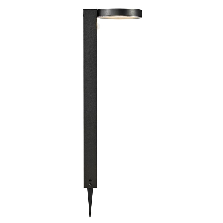 Nordlux Rica Round Solar Garden Light Black