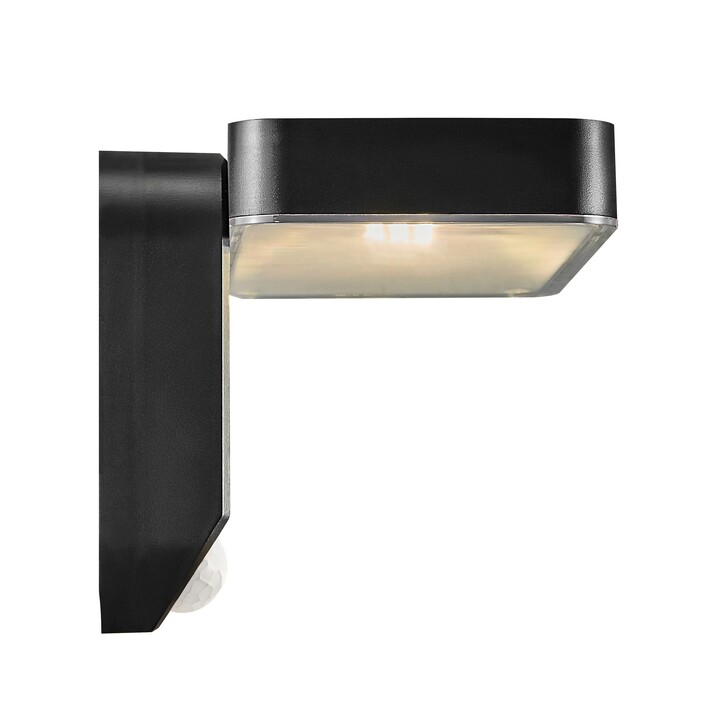 Nordlux Rica Square Solar Wall Light Black
