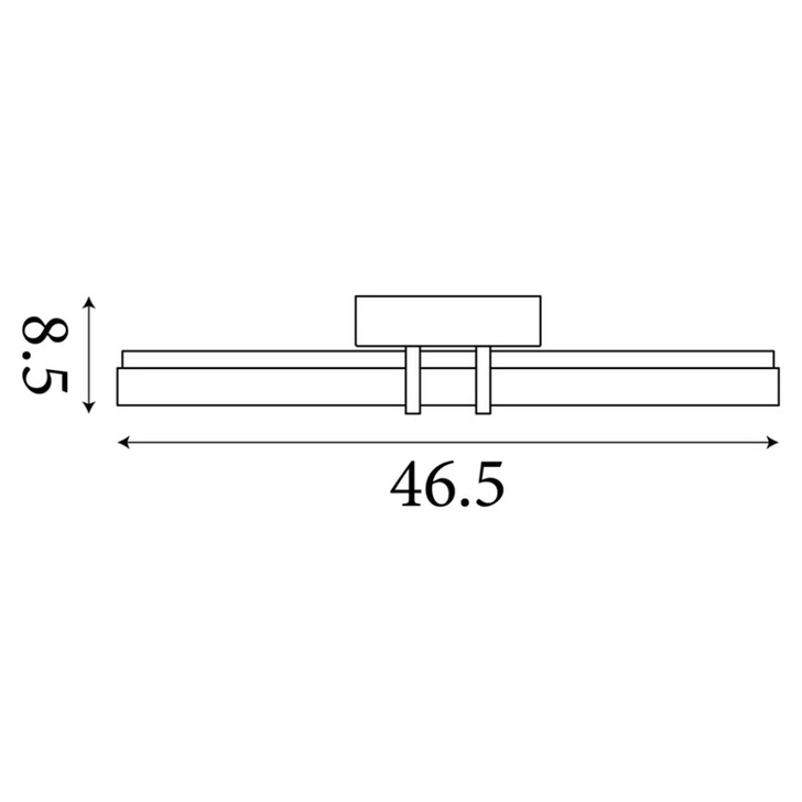 Parma Horizontal Satin Brass Bathroom Wall Light Complete With Clear Glass - IP44 - 3000K