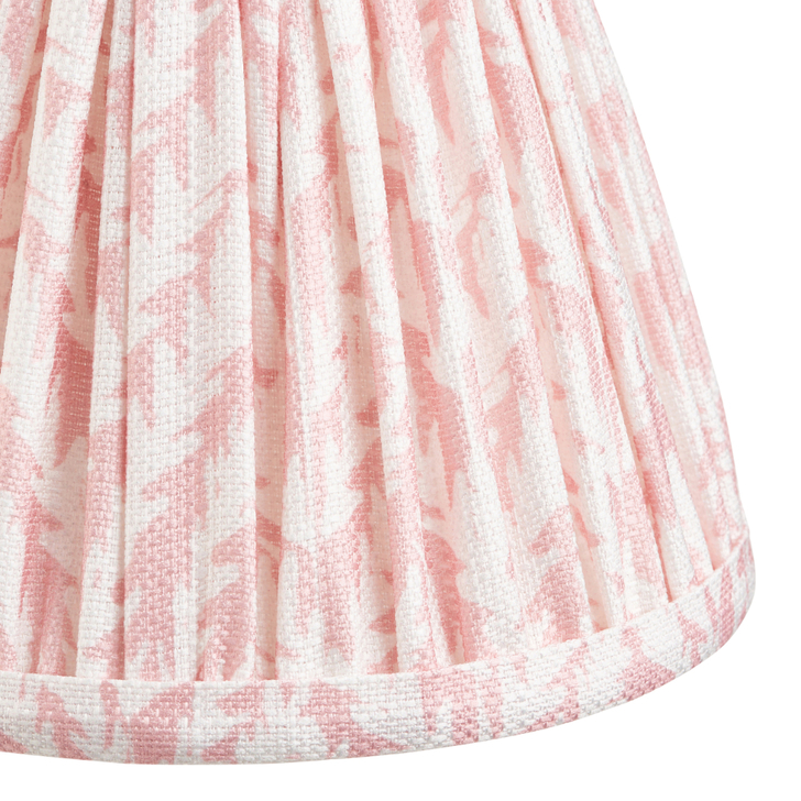 Peachy Keen Leaf Patterned 16cm Lampshade - Golf/Candle Clip