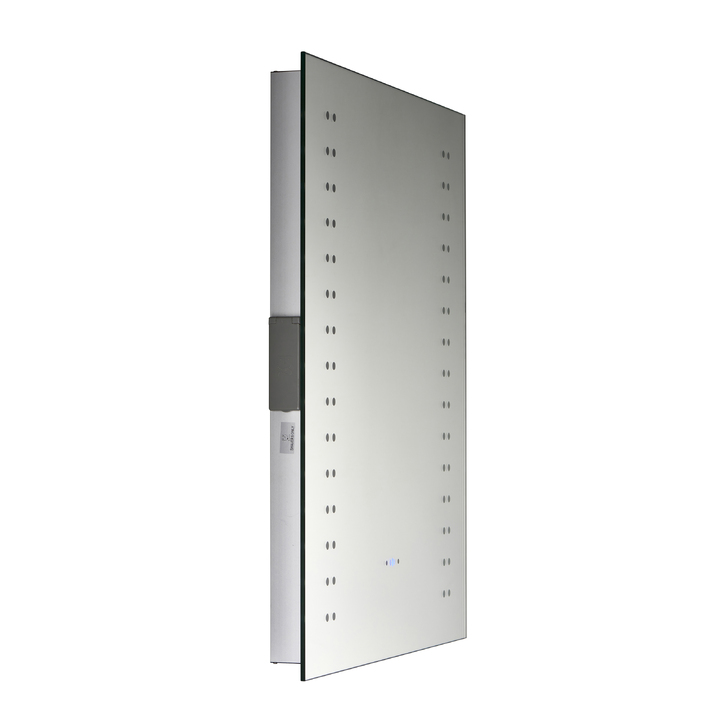 Perle Rectangular Bathroom Mirror With CCT LED Lights, Motion Sensor & Shaver Socket
