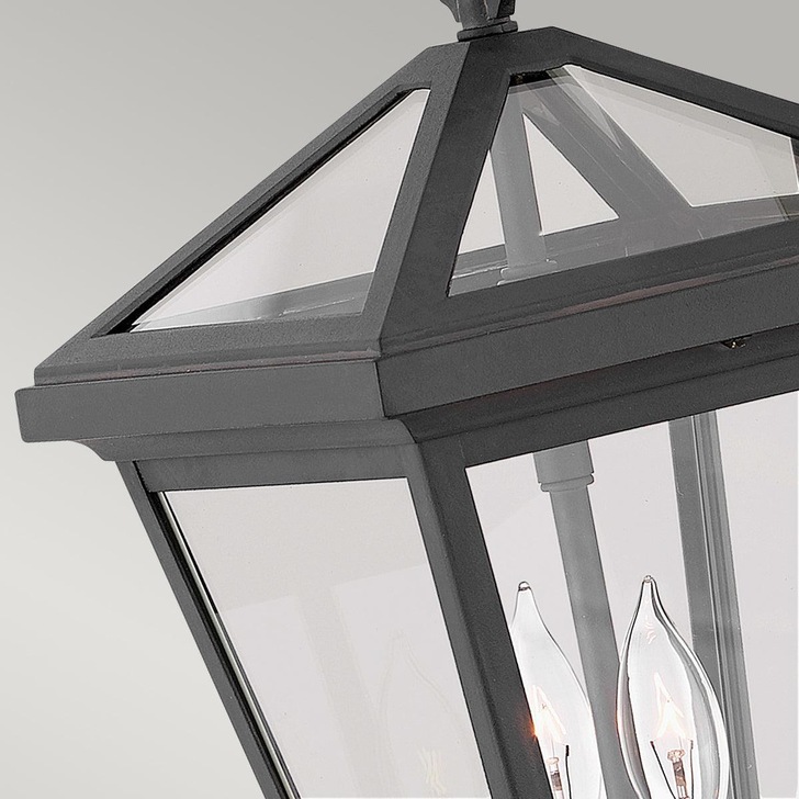 Quintiesse Alford Place 2 Light Small Exterior Wall Lantern In Black Complete With Clear Glass Panels IP44 - QN-ALFORD-PLACE2-S-MB