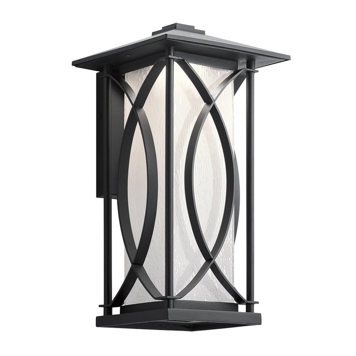 Quintiesse Ashbern 1 Light Medium Exterior Wall Lantern In Textured Black IP44 - QN-ASHBERN-M