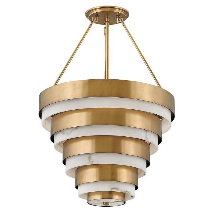 Quintiesse Echelon Heritage Brass 4 Light Pendant Light - QN-ECHELON-4P